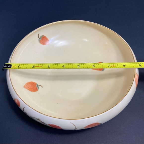 Vtg Limoges Hand Painted Porcelain Strawberry Bowl Gold Guild Art Nouveau 1934 - Picture 16 of 16